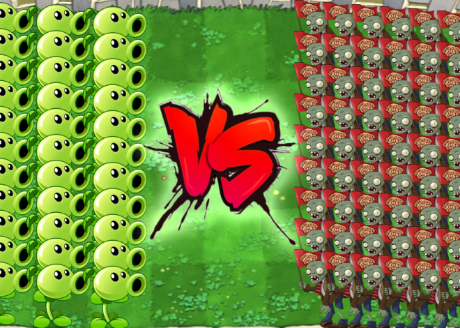 Doom Gatling Pea Vs Hypno Pea Vs Dr Zomboss Vasebreaker Plants Vs Zombies Battlez